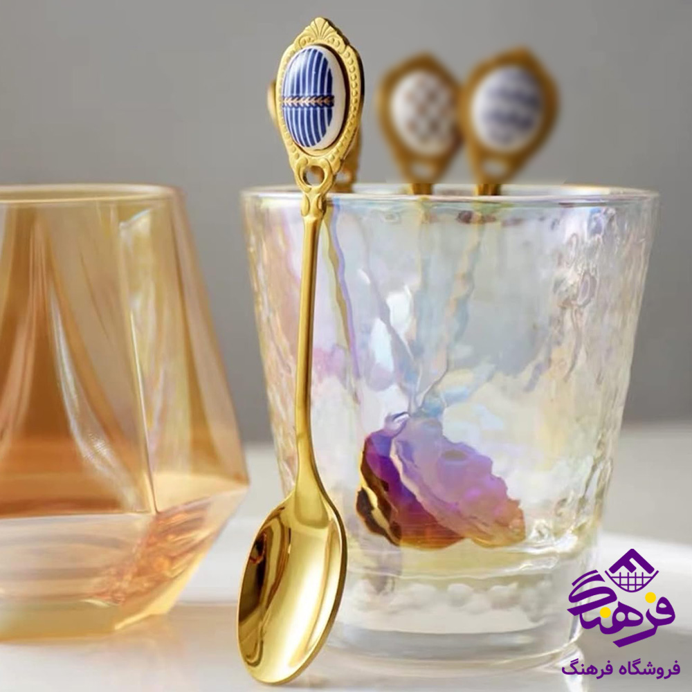 قاشق مربا نگین دار 20