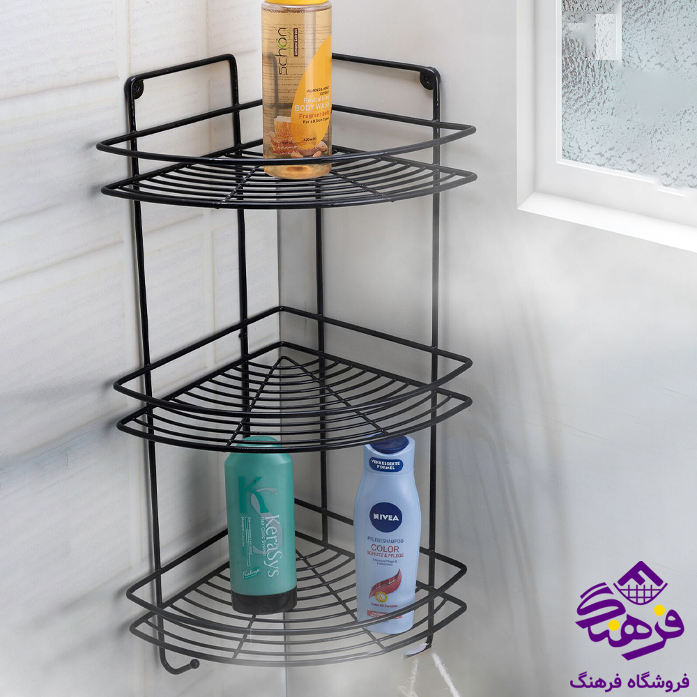 3گوش حمام ارکیده 3ط مشکی کاوه 446