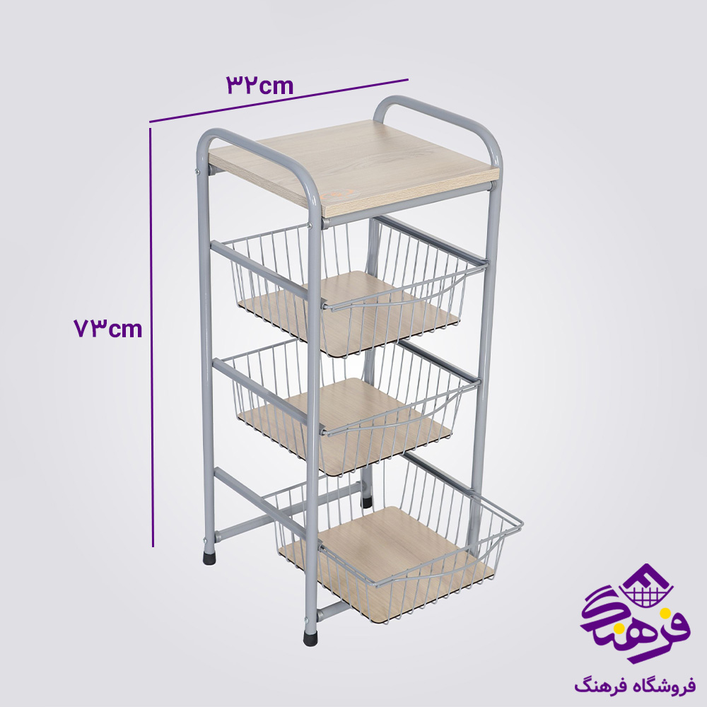 جاپیازی کشویی 3ط طوسی پیشتاز کاوه 520