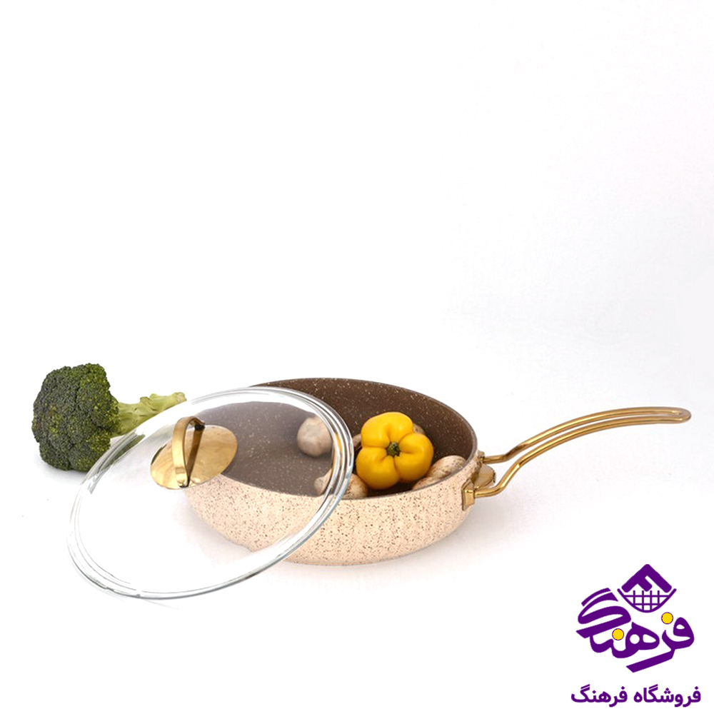 سرویس قابلمه پویان 10پارچه سلین خمره ای Eviz کرم