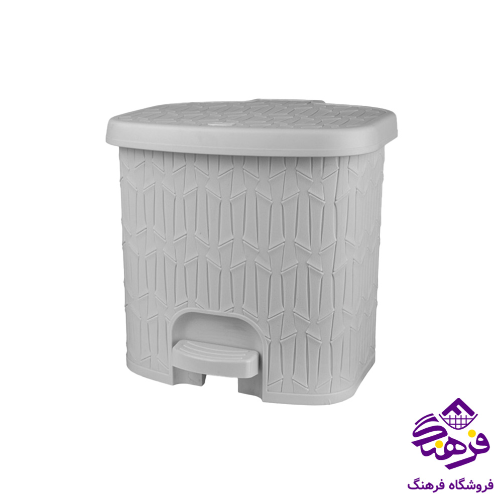 سطل لیمون پدالی 4گوش بزرگ و بامبو