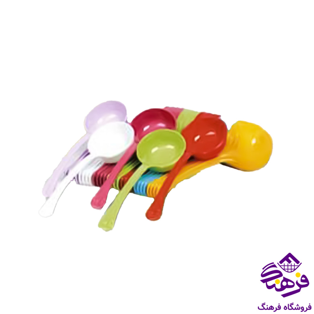 ملاقه پارسا کريستال و رنگي (5عددي)