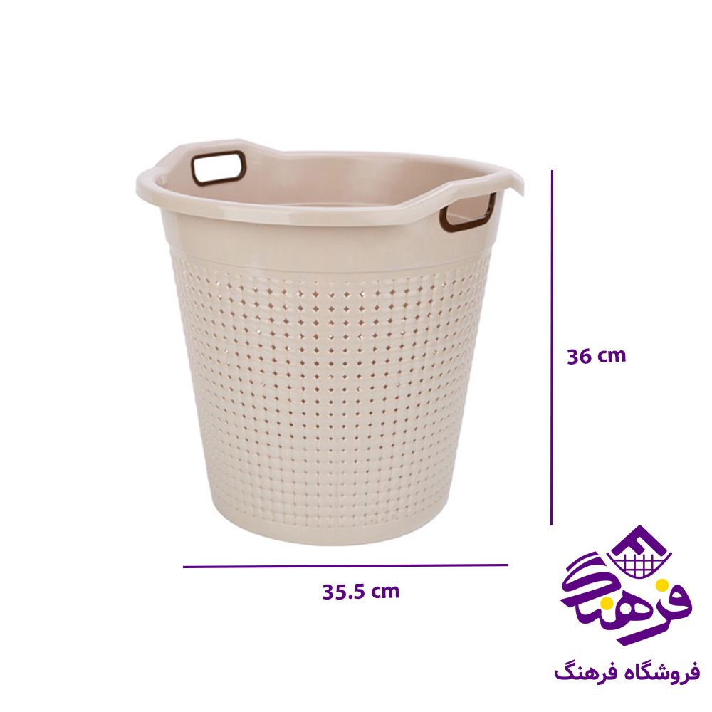 سبد رخت گرد سایز کوچک طرح مایا هوم کت