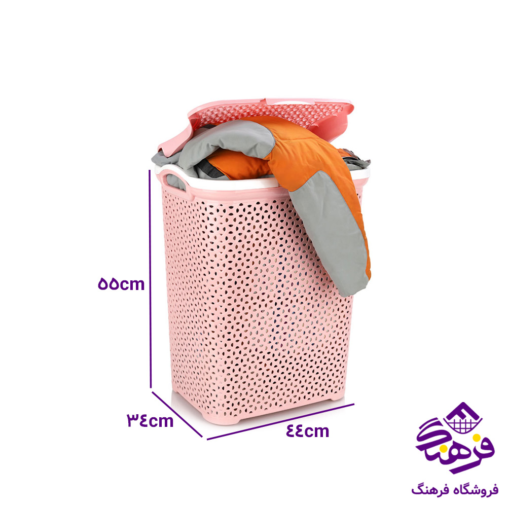 سبد رخت درب دار سایز بزرگ طرح پارسا تسا