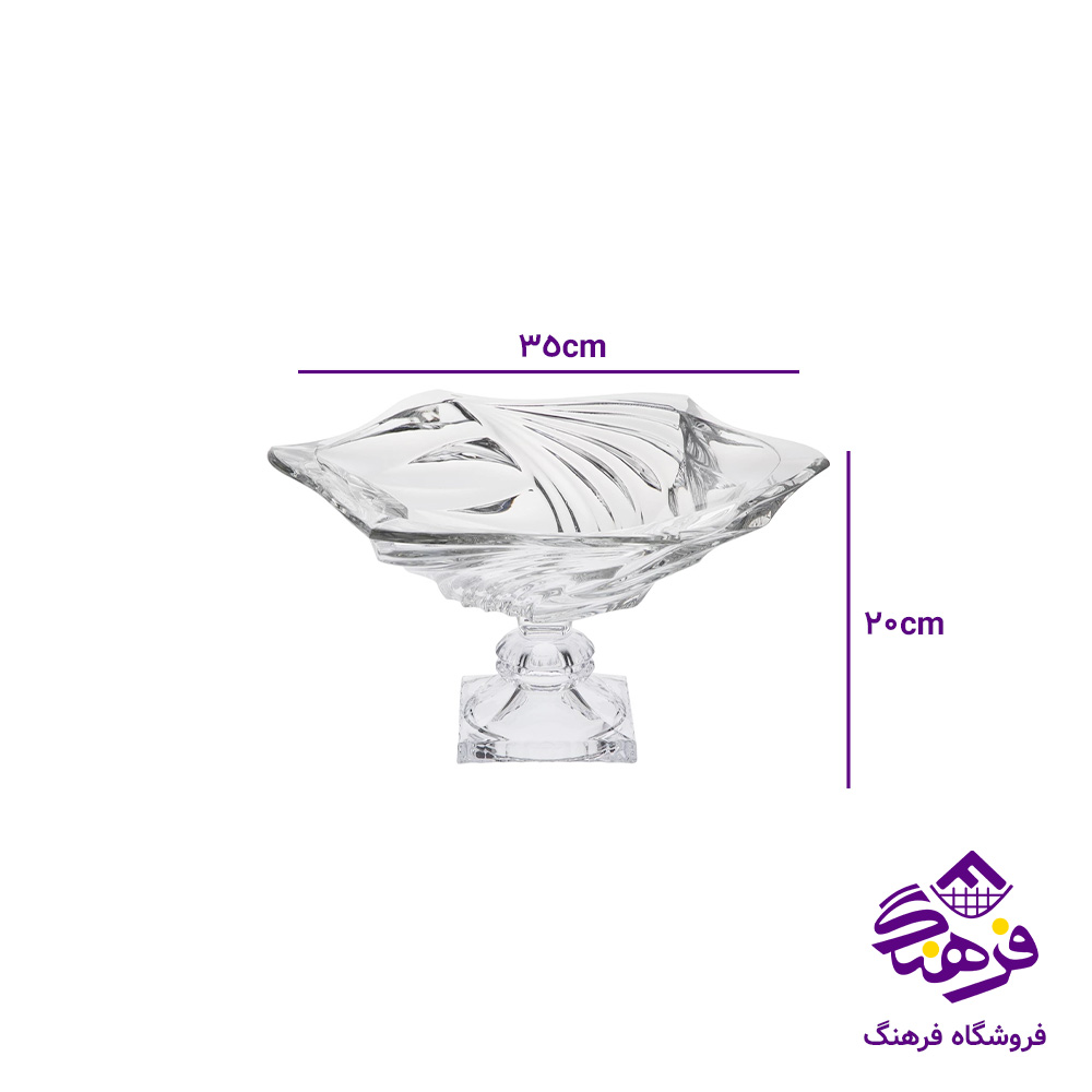 کاسه نیم گود پارادیسو پایه دار کادو نوری (4دک)