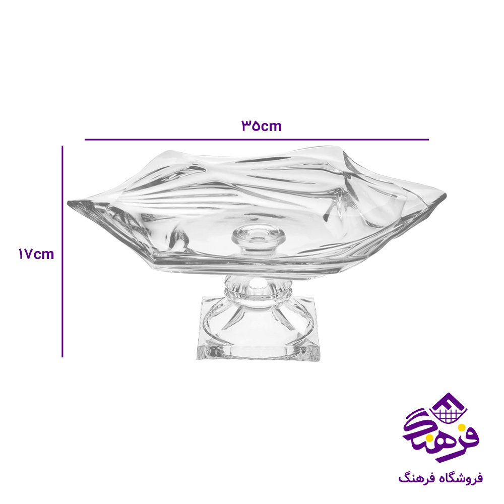 قاب شیرینی پارادیسو پایه دار کادو نوری (4دک)