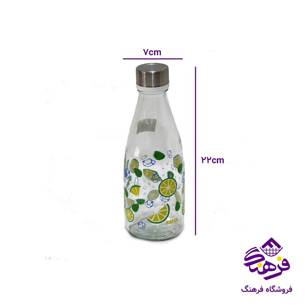 بطری اکوا چاپی درب فلزی فله کاوه (12دک)