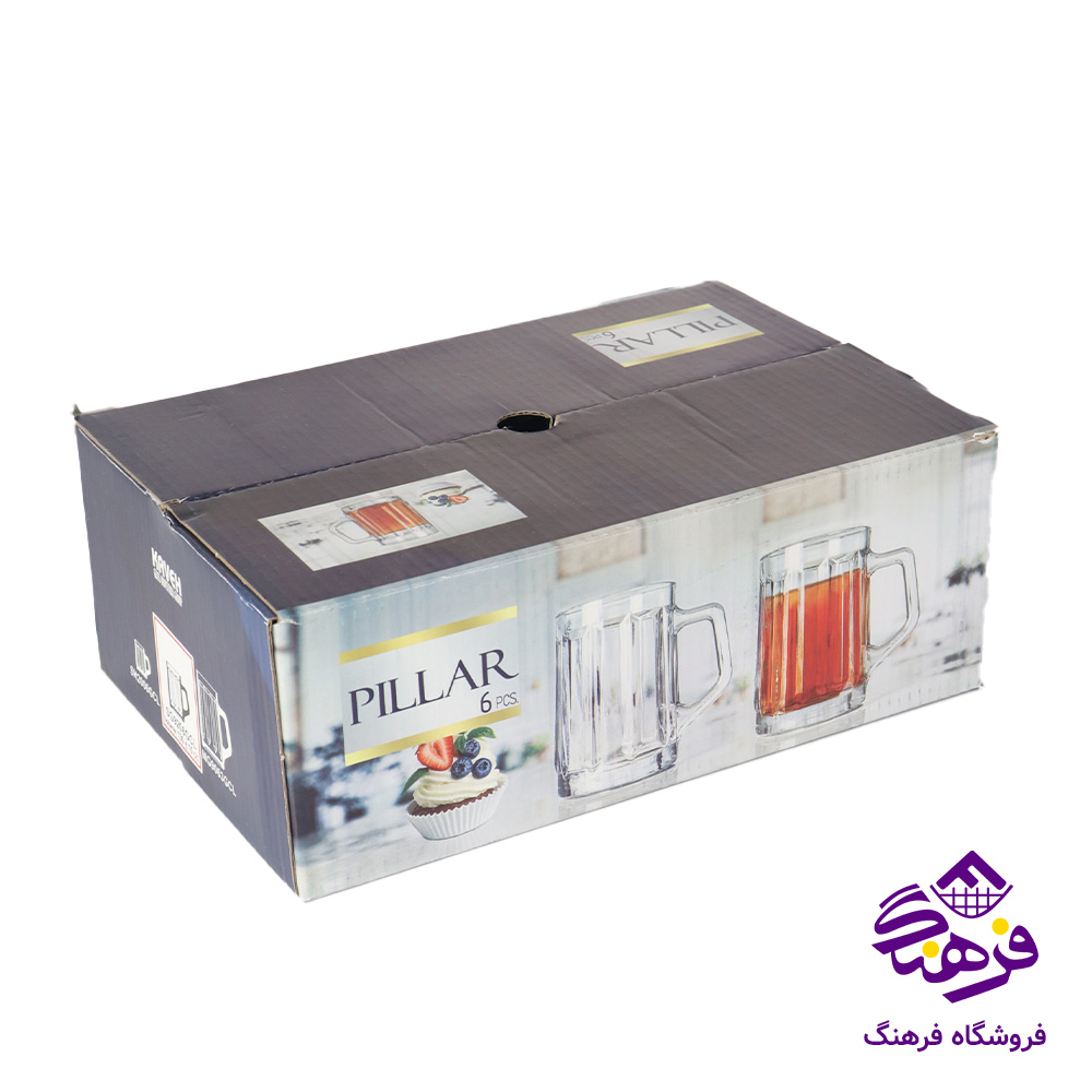 نیم لیوان پیلار دسته دار کادو کاوه 6دک