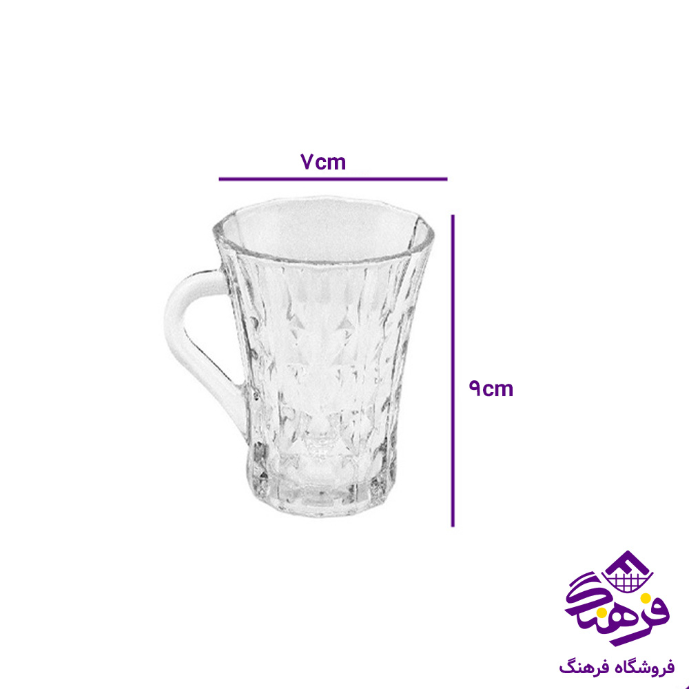 لیوان ساینا دسته دار کادو کاوه 6دک