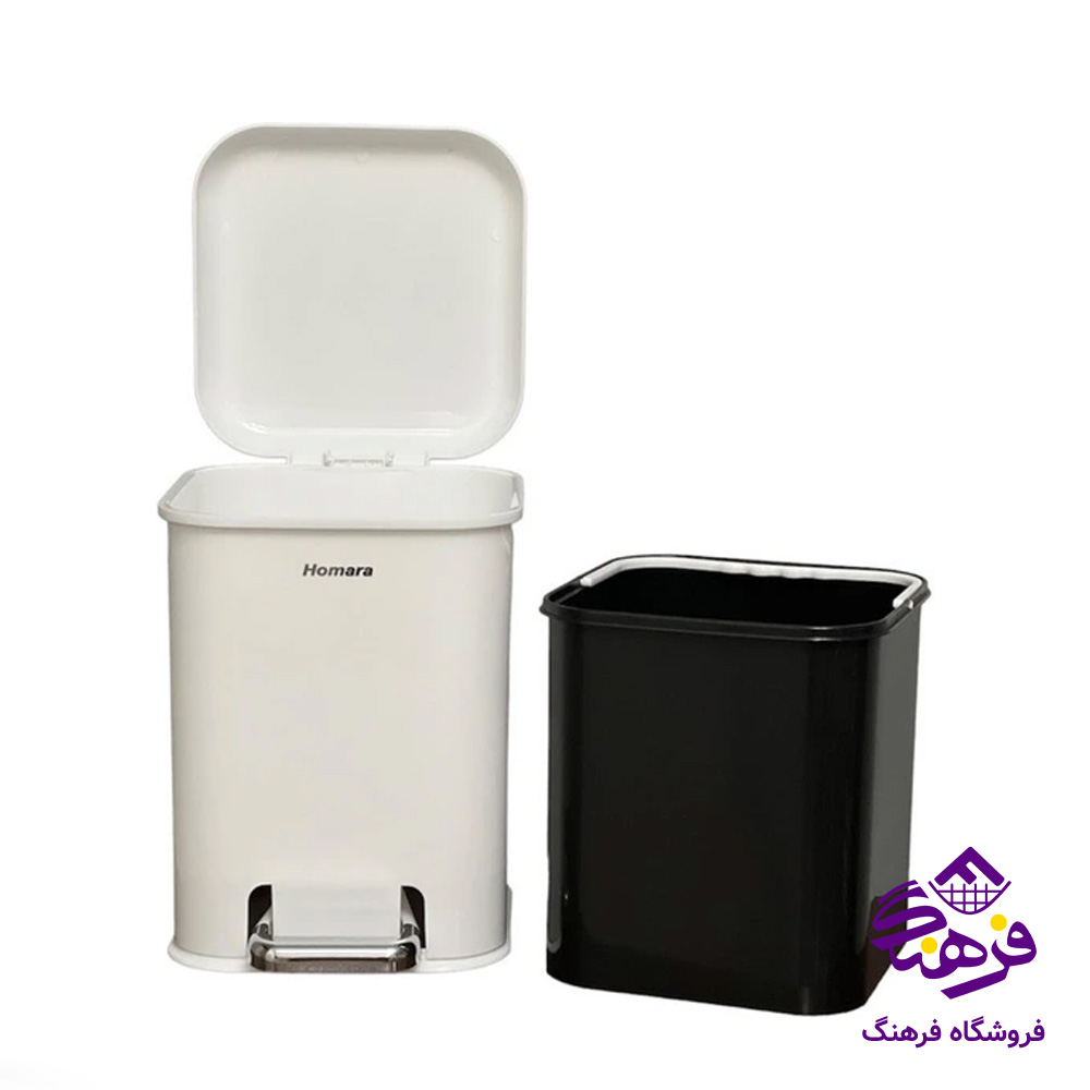 سطل پدالی همارا 4گوش 6لیتری 261