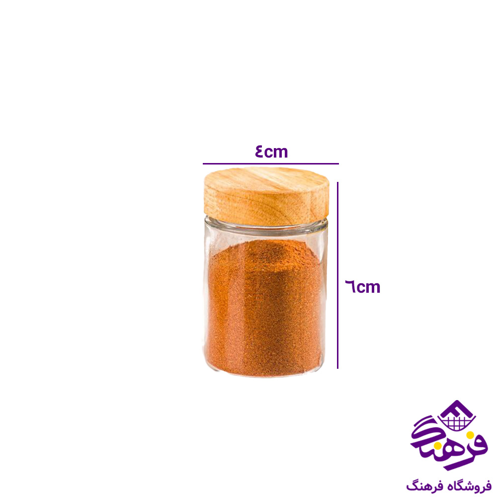 جاادویه لیمون شیشه ای درب چوبی 110سی سی