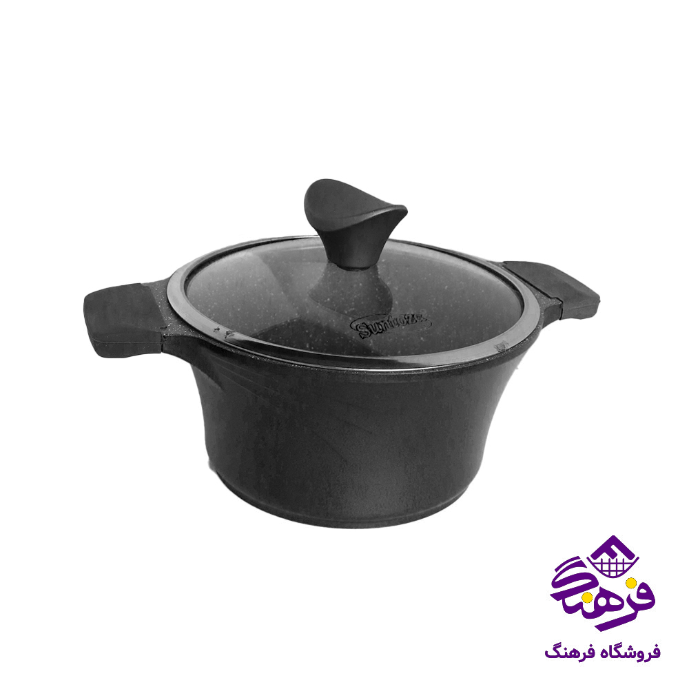 سرویس قابلمه 7پارچه انزو فورته مشکی