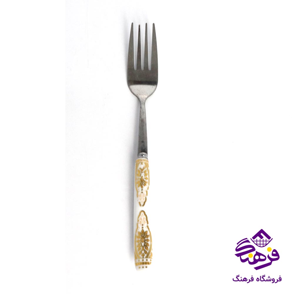 چنگال دسته  سرامیک طرحدار