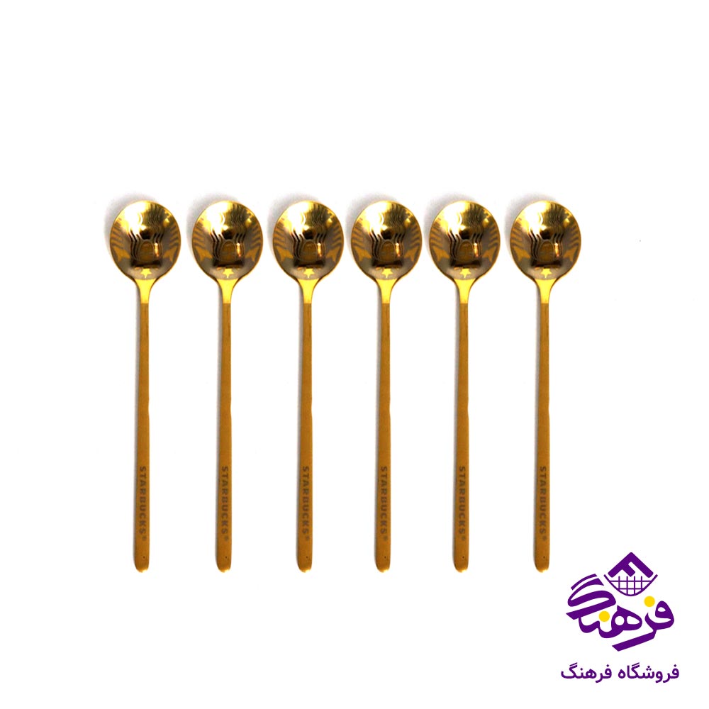 قاشق شربت استار باکس طلايي 21