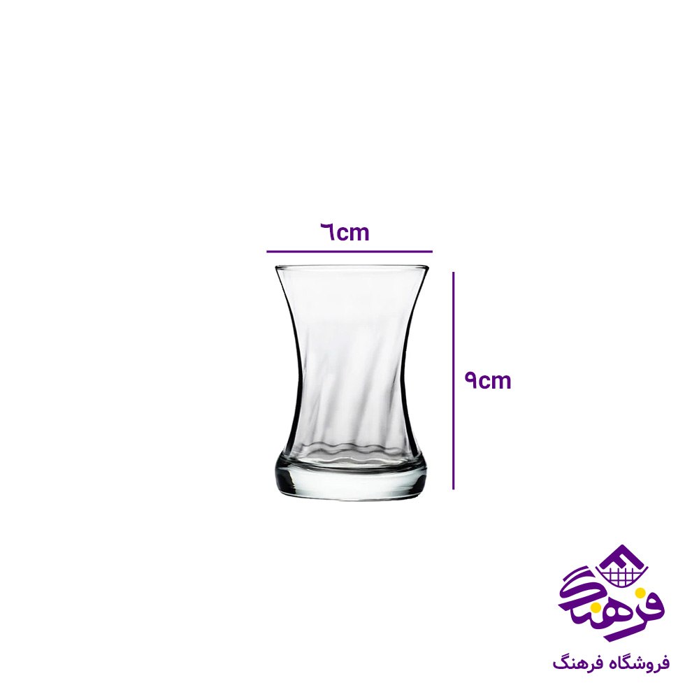 استکان لیما توئیست100 کادو کاوه (12دک)