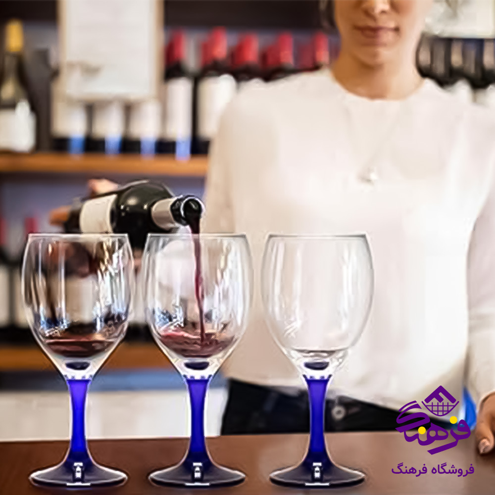 گیلاس مارگاریتا2 پایه رنگی کادو کاوه (4دک)