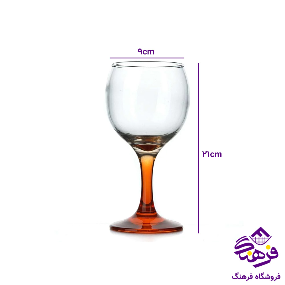 گيلاس مارتا2 پايه رنگي کادو کاوه 4دک