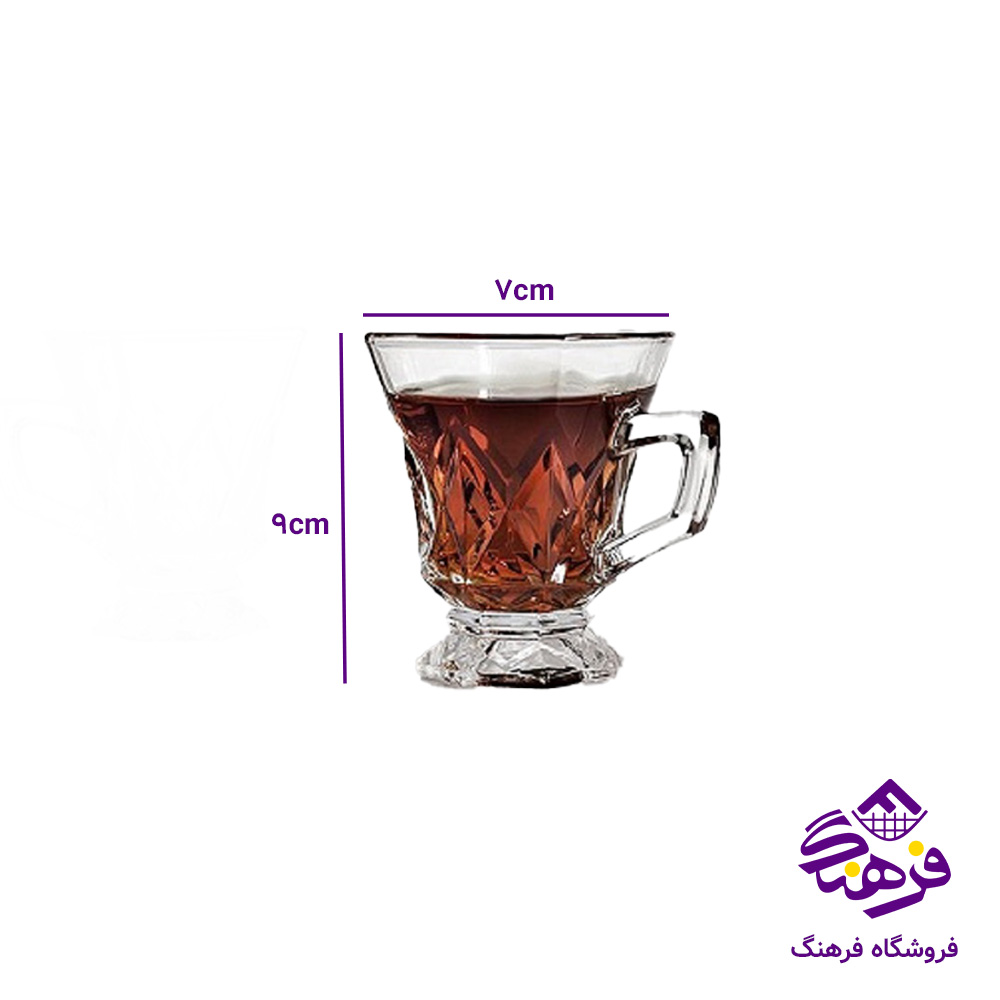 نیم لیوان ویکتور دسته دار کادو کاوه (6دک)