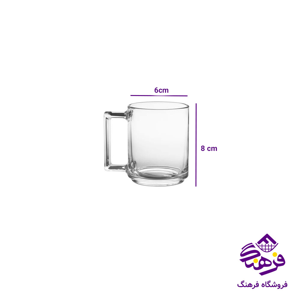 نیم لیوان نیوزلند4 دسته دار کادو کاوه (6دک)