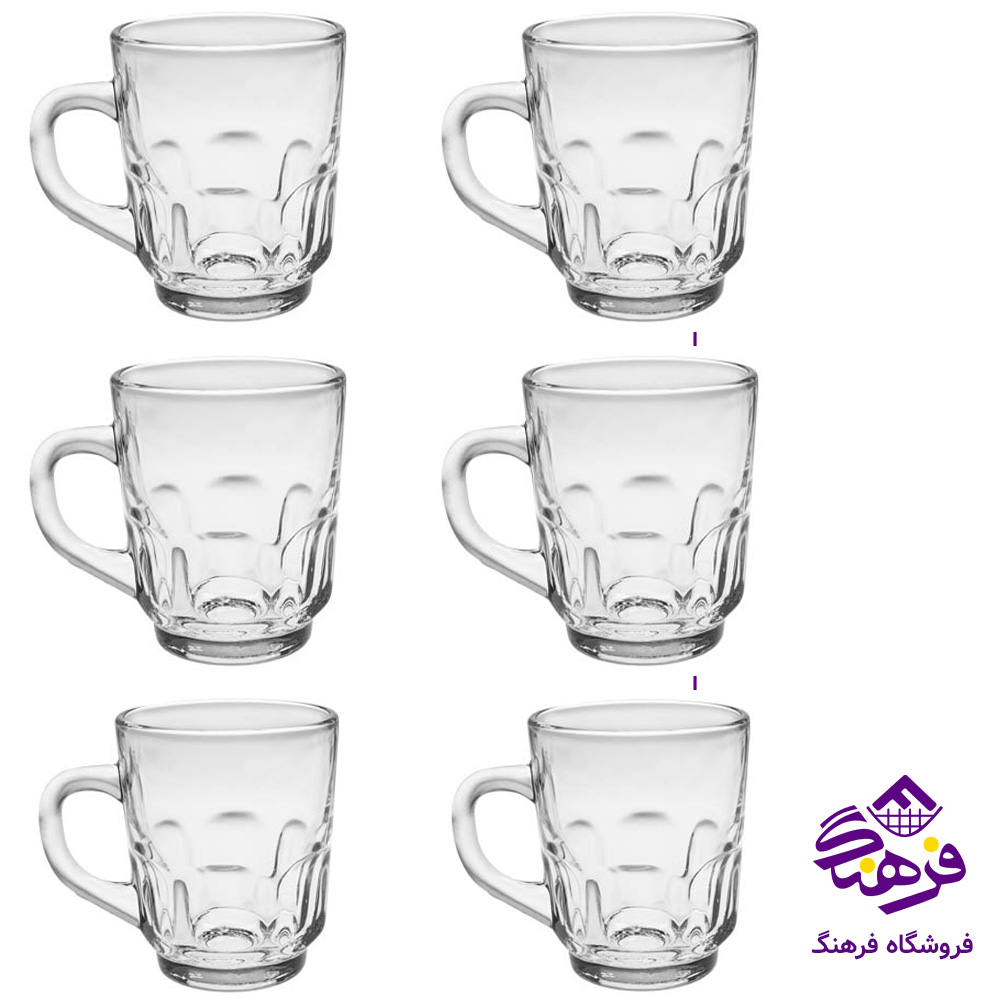 نیم لیوان عینکی دسته دار شیرینگ کاوه (6دک)