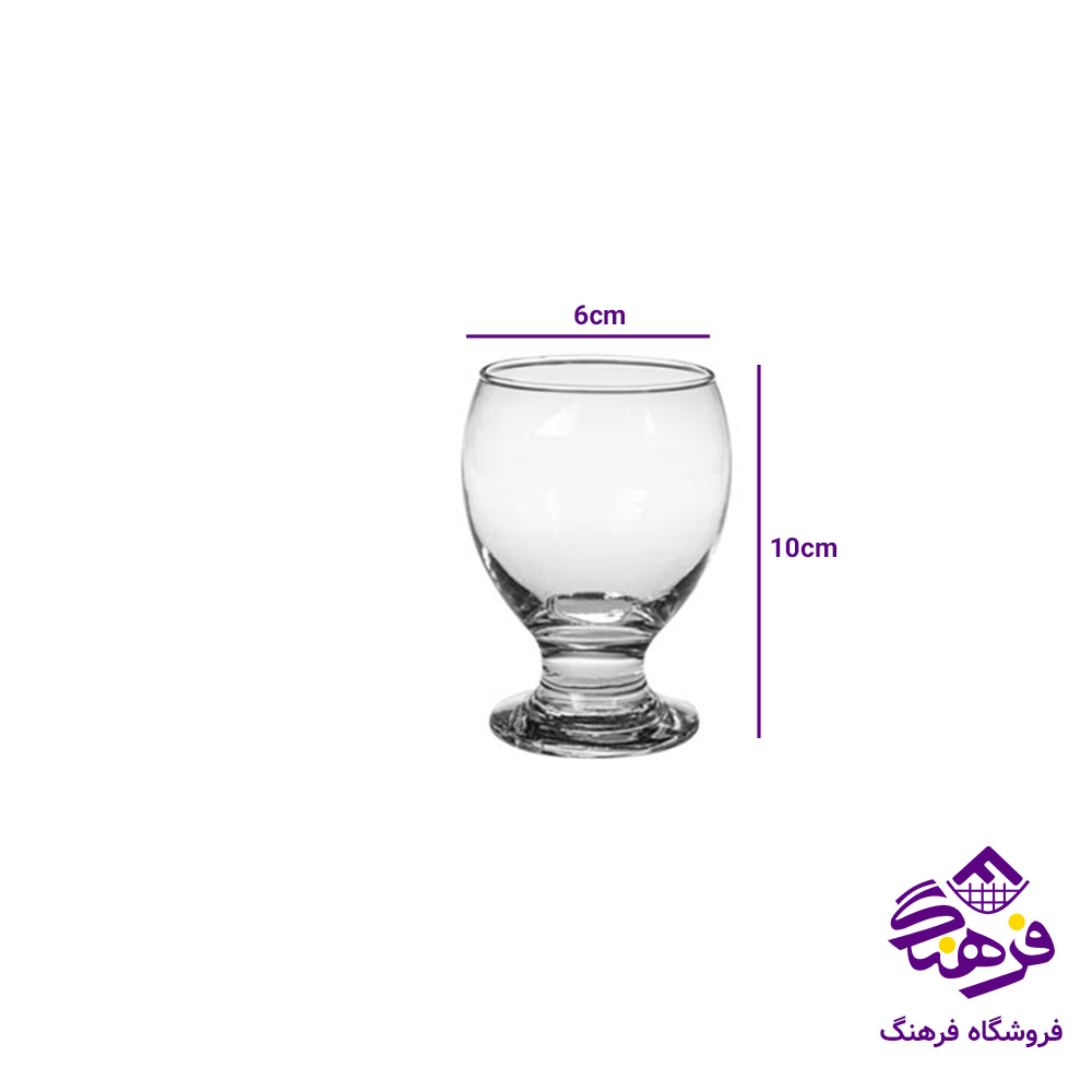 نیم لیوان مانا پایه دار کادو کاوه (6دک)