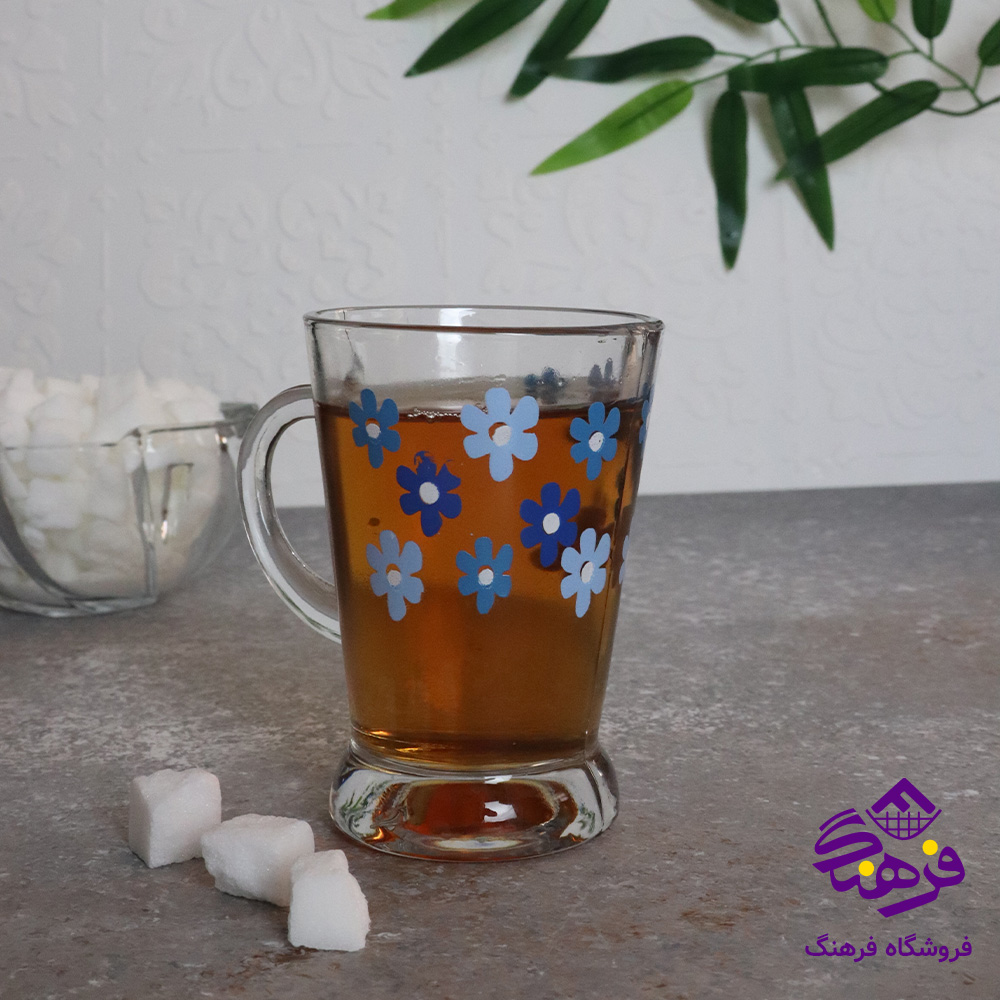 نیم لیوان فرگو دسته دار چاپی فله کاوه