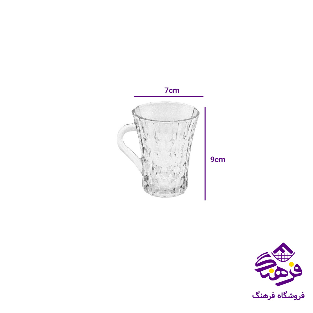 نیم لیوان ساینا دسته دار کادو کاوه (6دک)