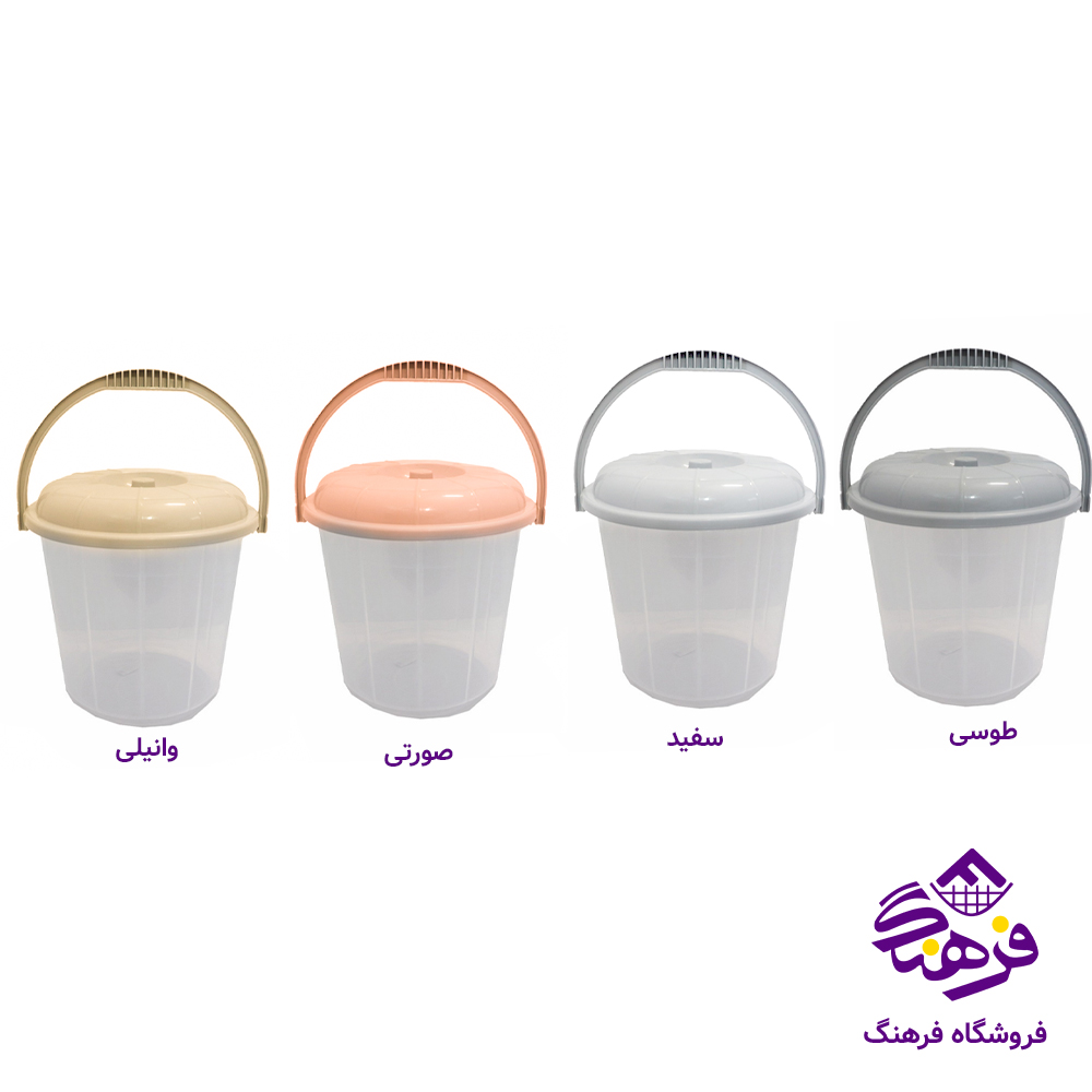 سطل ايده ال5 درب شفاف
