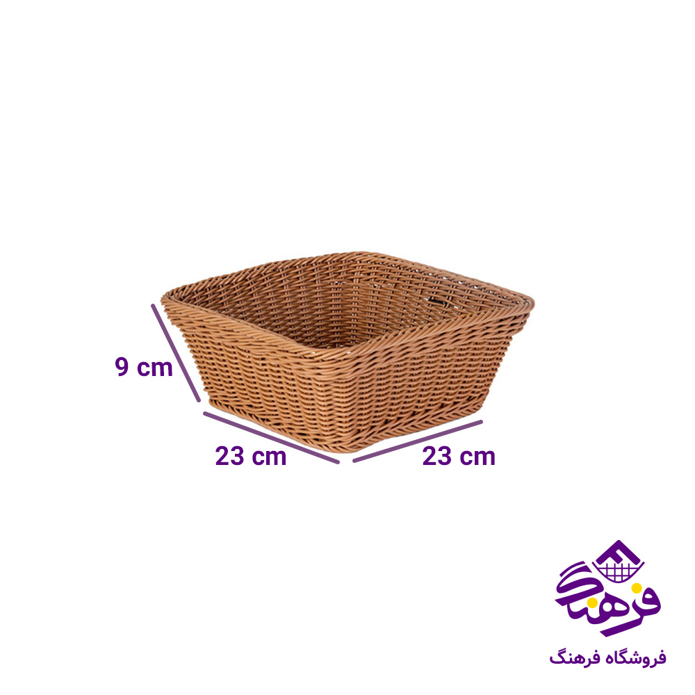 سبد بافت طرح ترلان سایز 1 زیبا