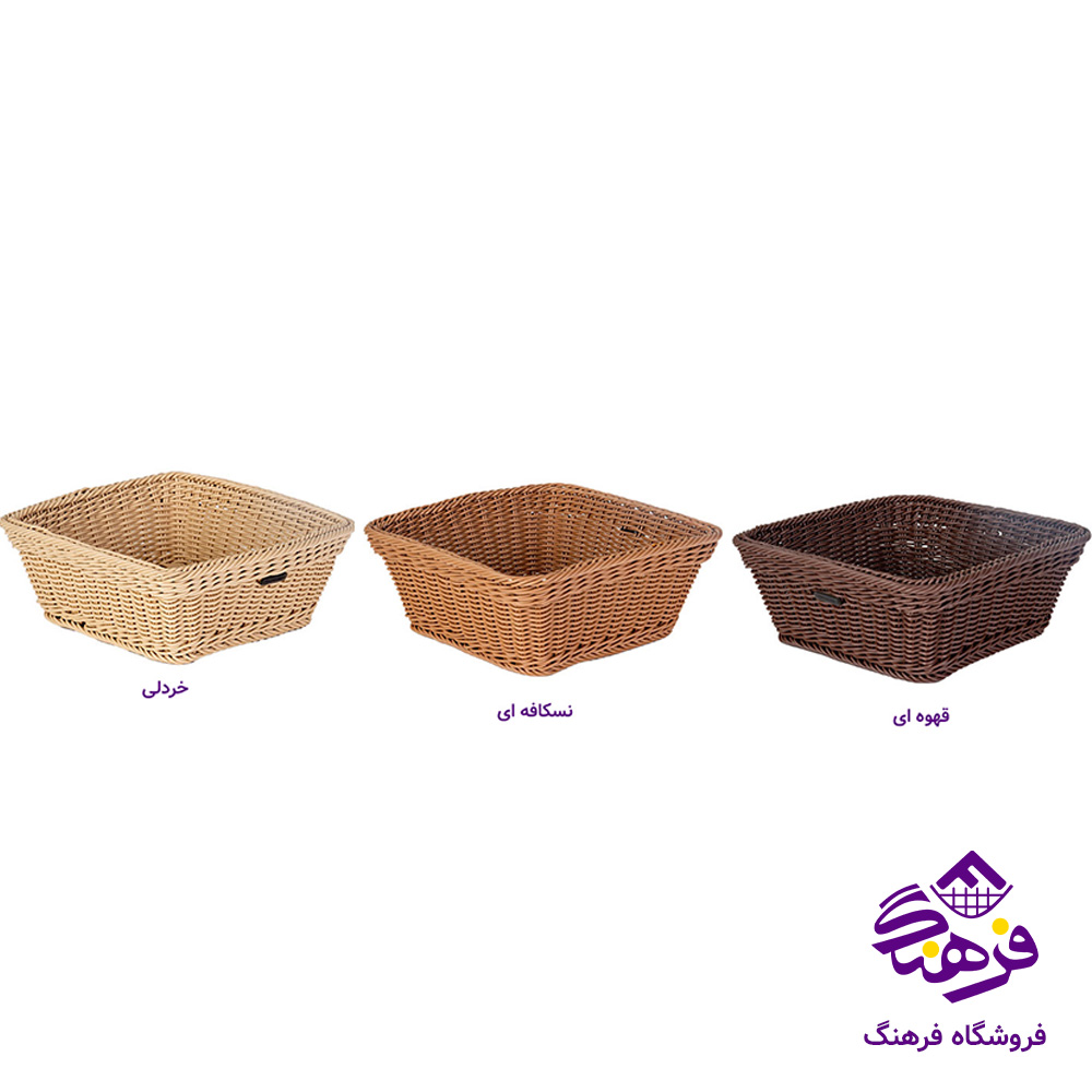 سبد بافت طرح ترلان سایز 1 زیبا