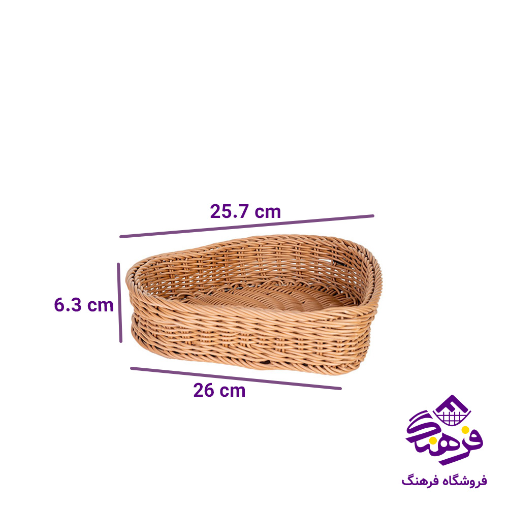 سبد بافت طرح ریناس سایز 2 زیبا