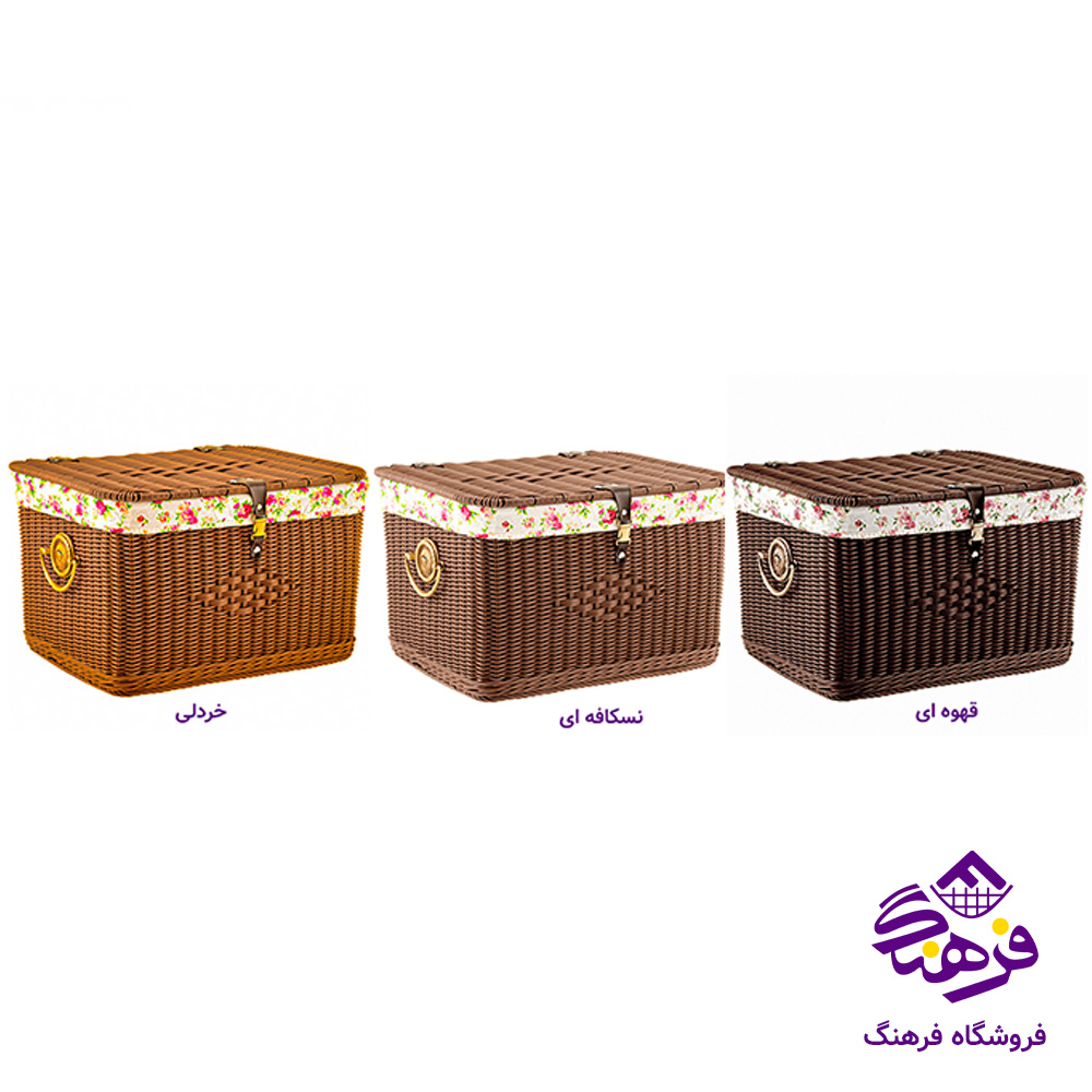 صندوقچه بافت طرح ثمین سایز 2 زیبا