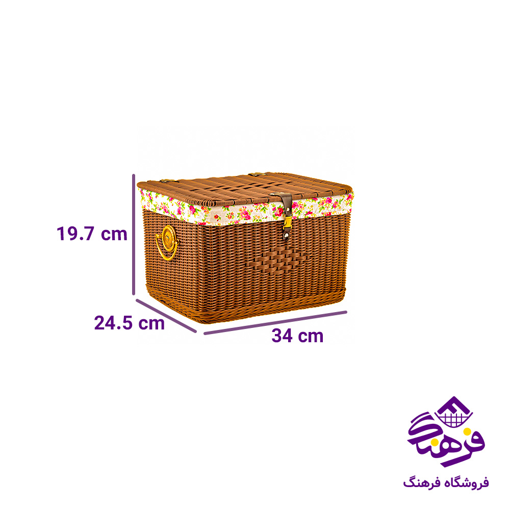 صندوقچه بافت طرح ثمین سایز 2 زیبا