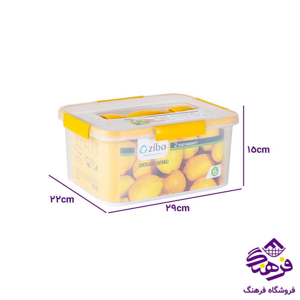 فريزري زيبا مستطيل 6ليتر گاپانا