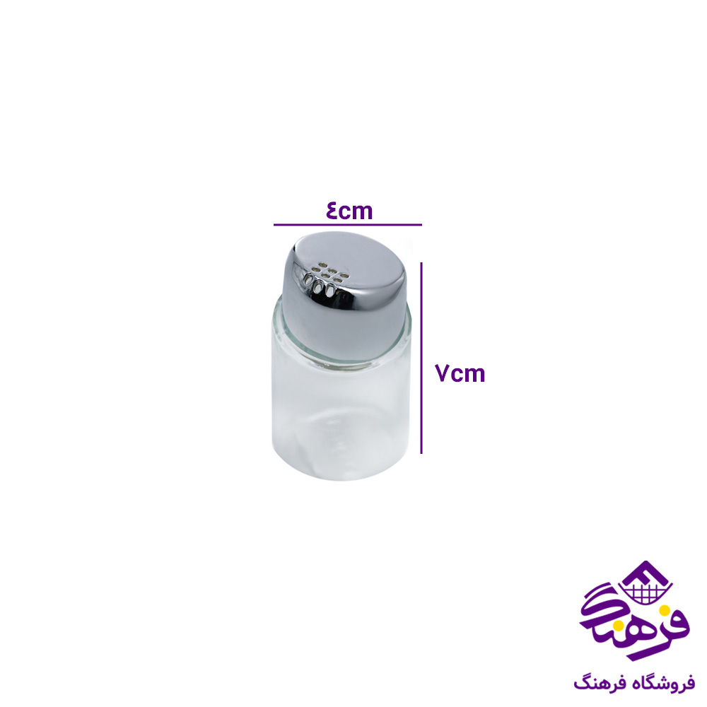 نمکپاش زيبا جفتي سرکج کروم2