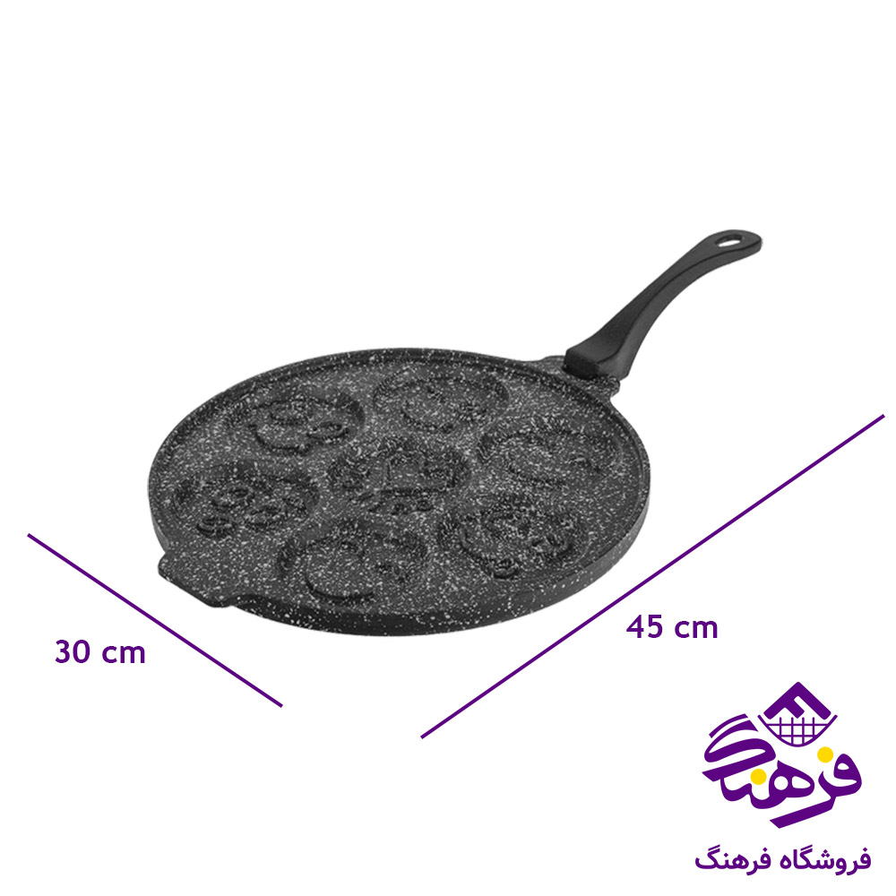 تابه پنکیک پز چدن با دسته متحرک نالینو