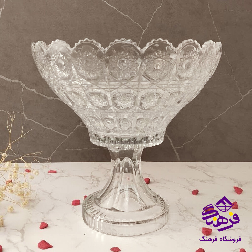 کاسه اجيل مي جي پايه دار کادو نوري (4دک)