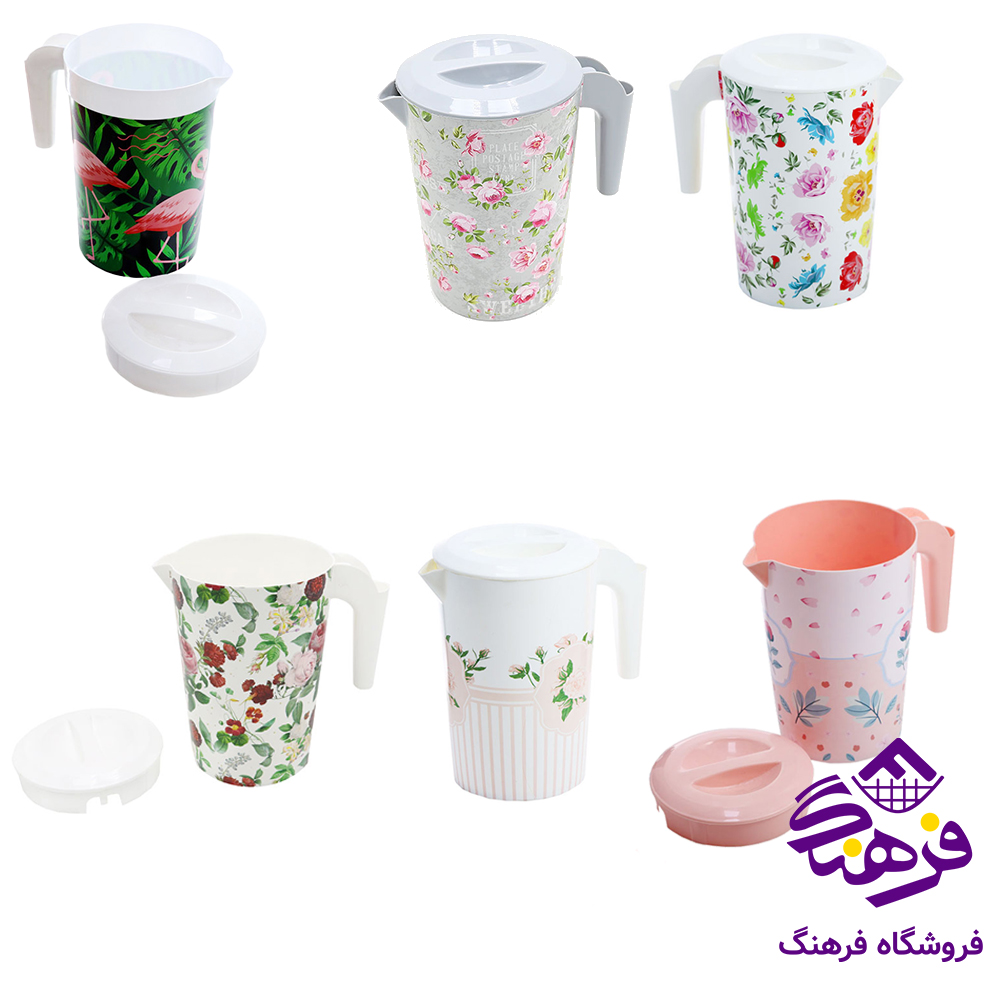 پارچ چاپدار1 گرد گلد 