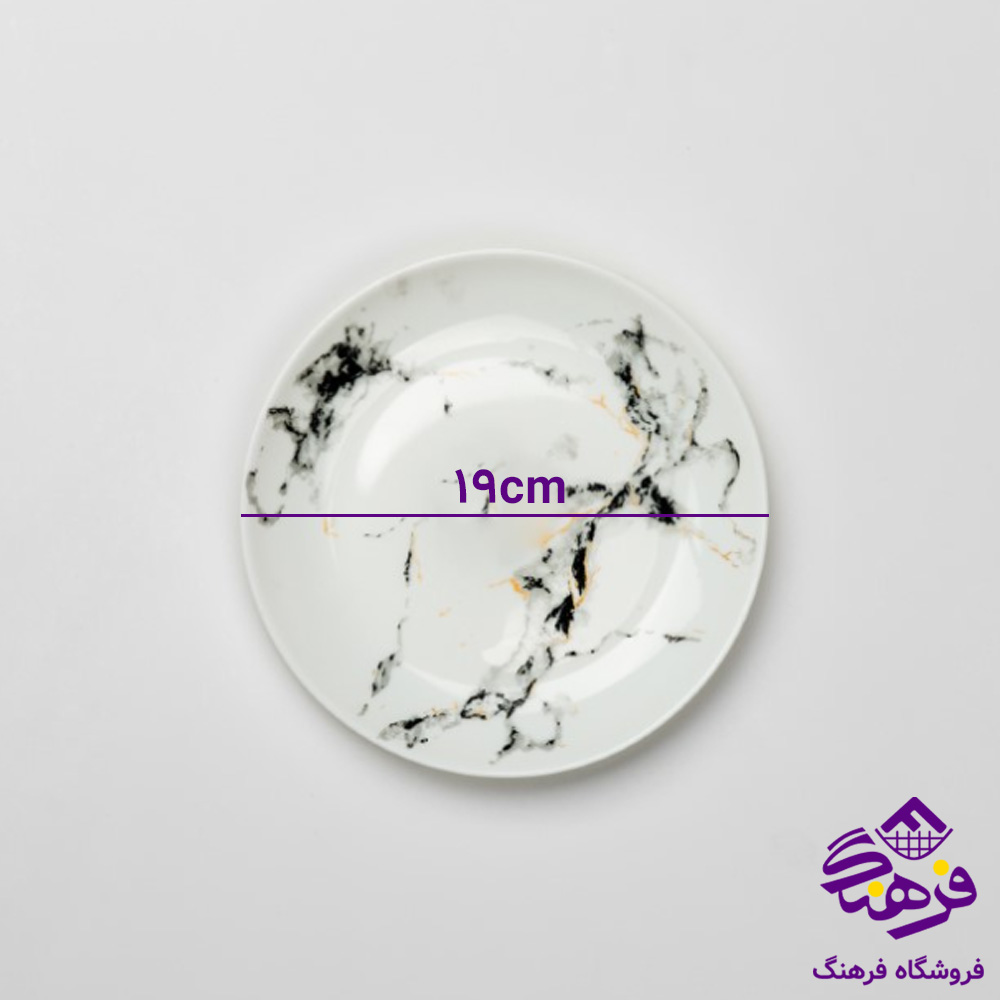 پيش دست ديوالي ماربل مشکي گلدن اپال 6دک