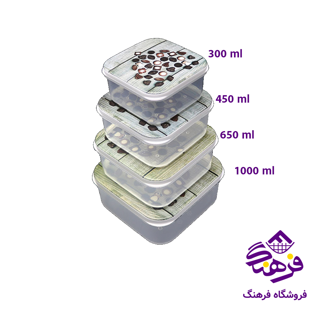 ست فريزري فان باکس (4سايز) گلد پلاست