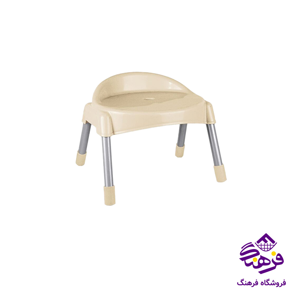 چهارپایه ناصر پشتی دار پایه فلز کوتاه 662