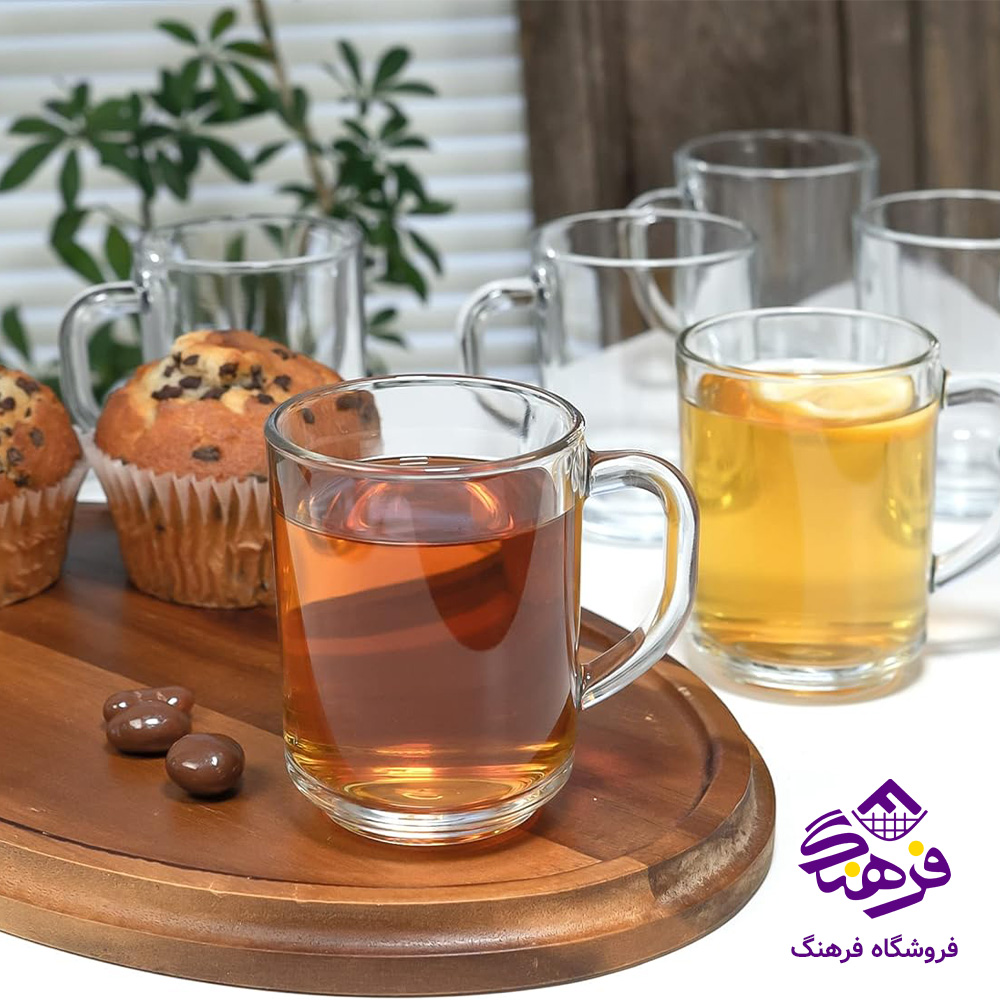 لیوان پیانو دسته دار بلور کادو کاوه 