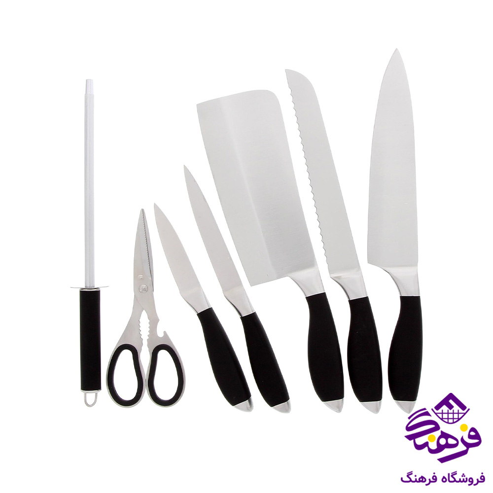 ست چاقو 9 پارچه MRS مدل BDL1004