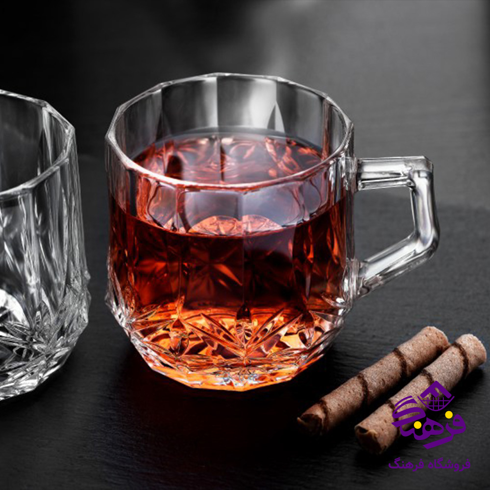 نیم لیوان ارنست دسته دار کادو کاوه (6دک)