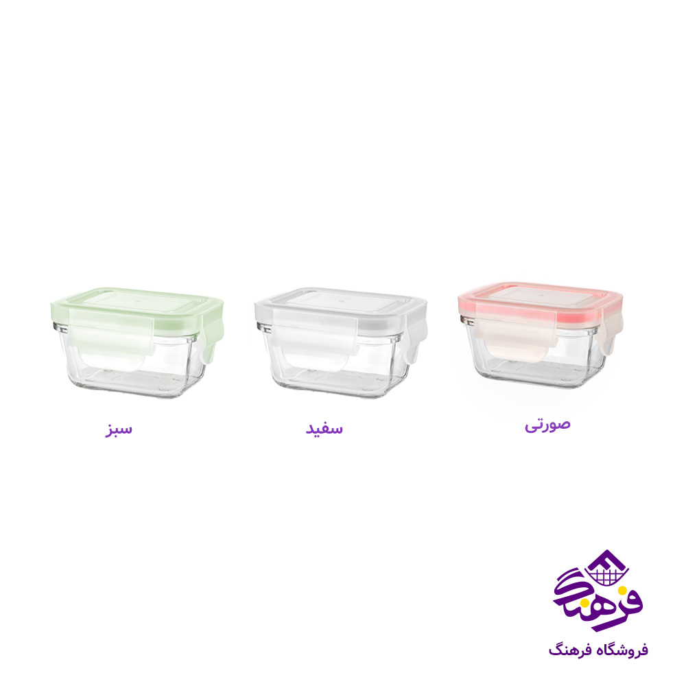 ظرف شیشه ای 180 میلی لیتر لیمون