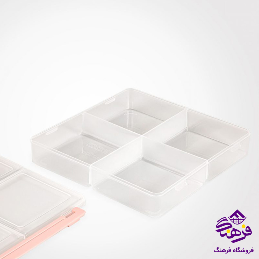 ظرف نگهدارنده 4 خانه بزرگ لیمون
