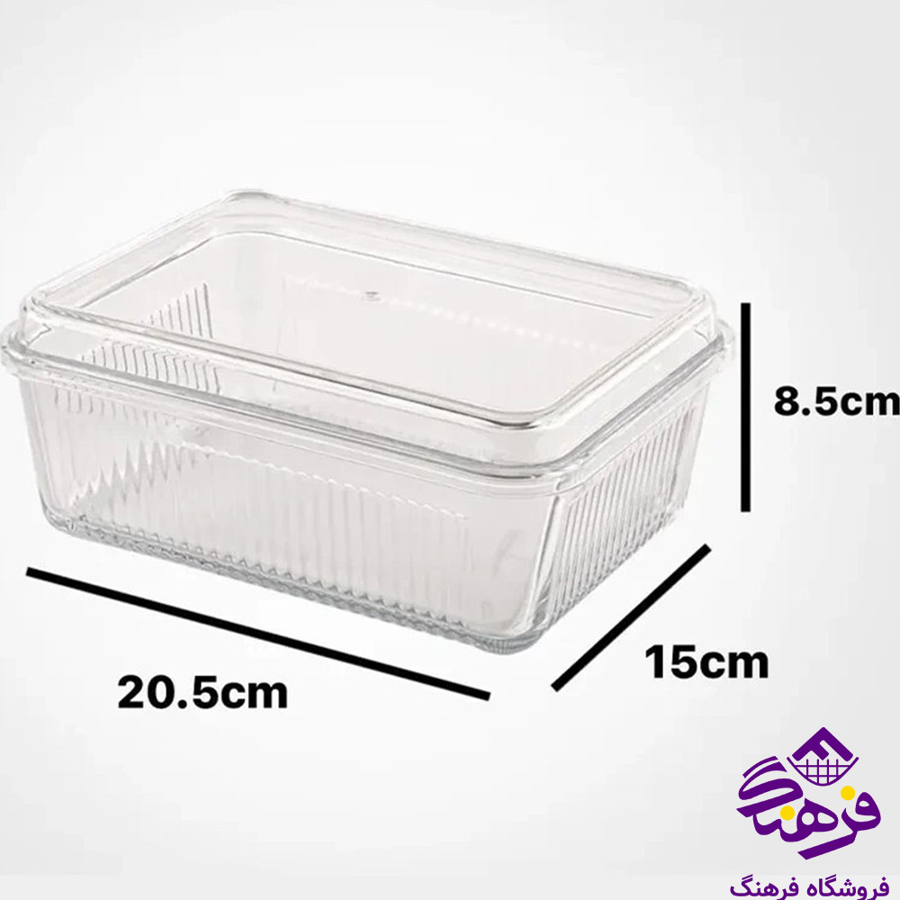بیسکوئیت لیمون شیشه ای مستطیل