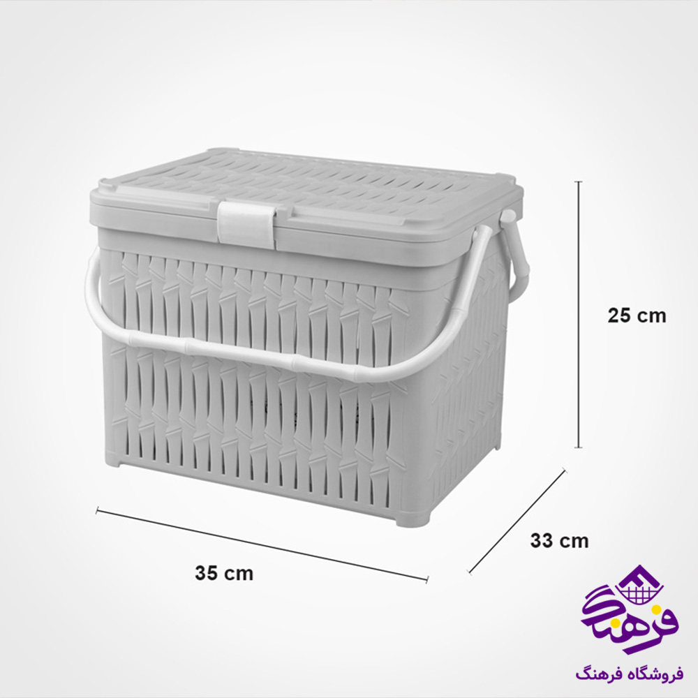 سبد پیک نیک کوچک طرح بامبو لیمون