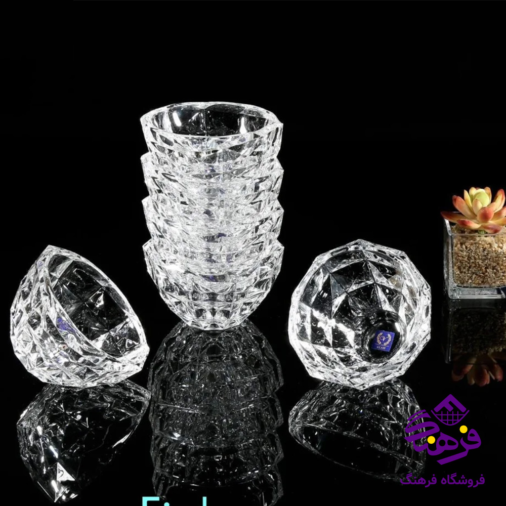 پیاله اکوامارین کادو نوری (6دک)