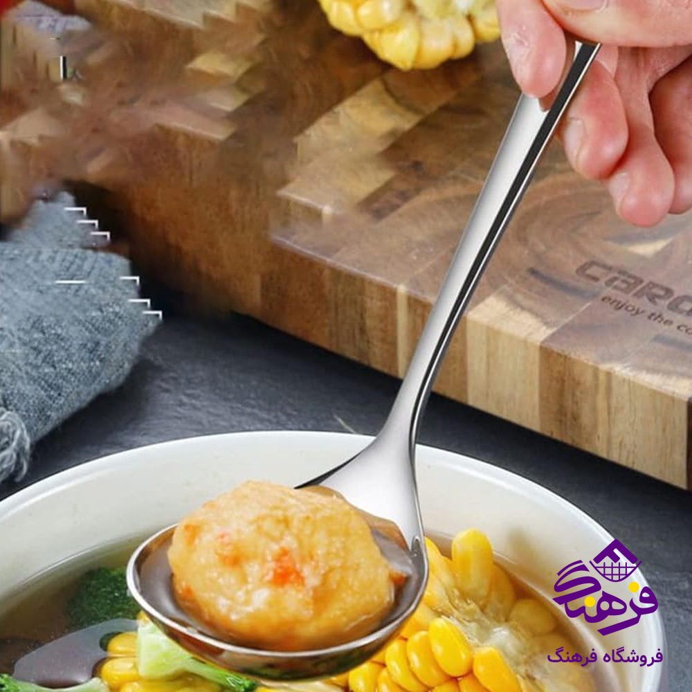 ملاقه چوبی چینی بزرگ